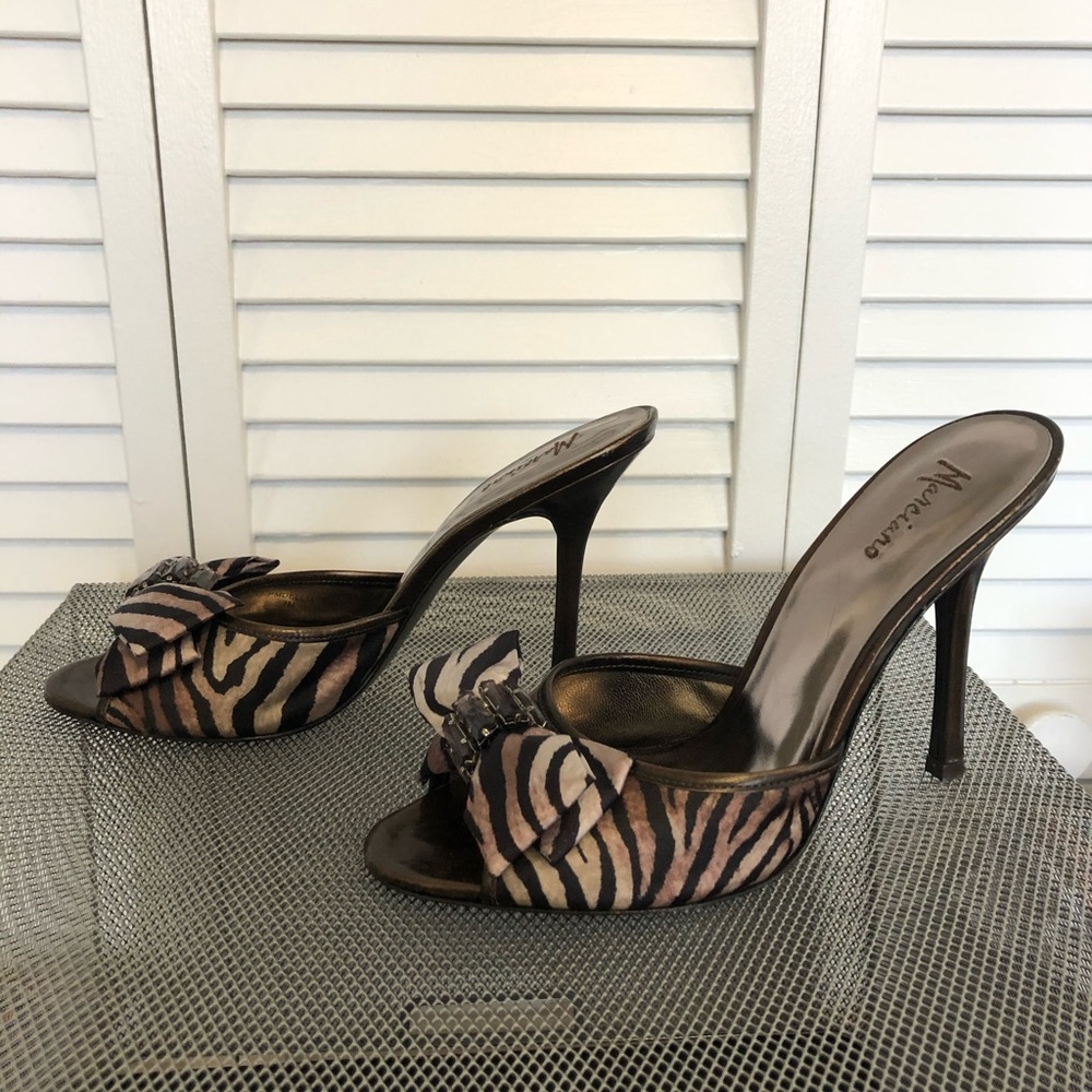 MARCIANO PM DELLIA Stilettos Size 7 silk bow - Picture 5 of 14